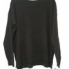 Jersey Punto Oversize Negro Cuello Barco