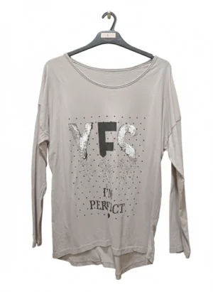 Blusa manga larga mujer