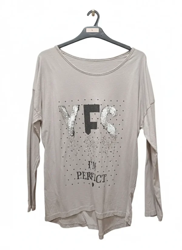 Blusa manga larga mujer