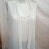 Blusa blanca elegante mujer talla M
