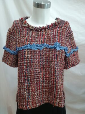 Top estilo Chanel zara Woman talla S