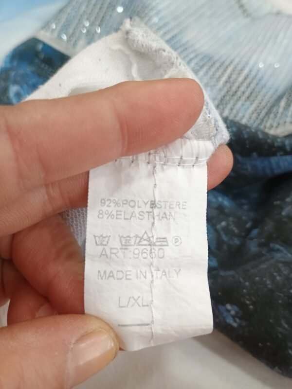 Camiseta oversize estampada con lentejuelas – Talla L/XL