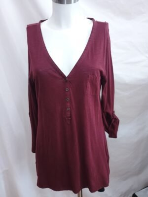 Blusa granate fluida – Zara Trafaluc – Talla L