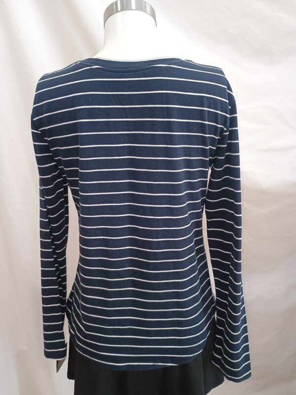 Camiseta marinera con estampado floral – Manga larga