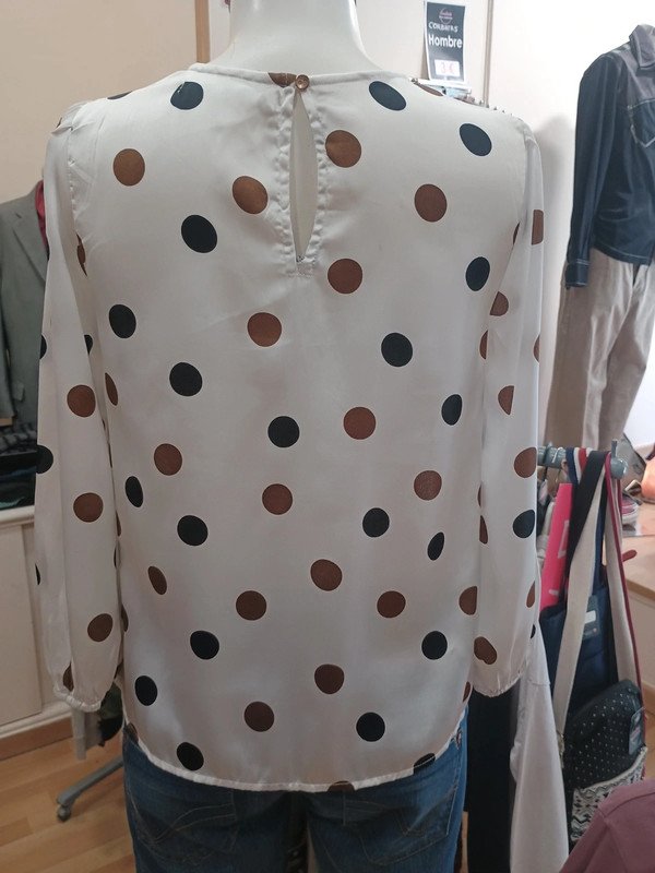 Blusa de lunares mujer Sfera Casual | Talla M