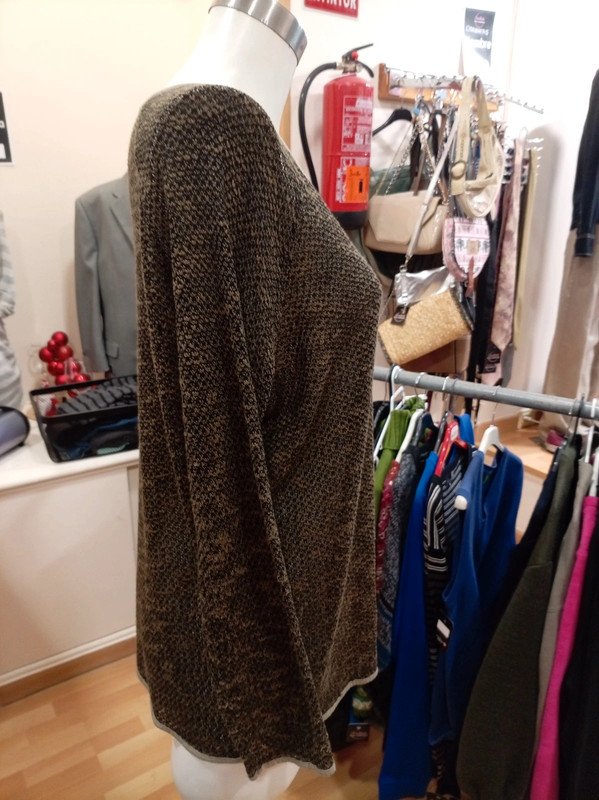 Jersey de punto marrón