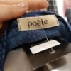 250aaf37-53fe-44de-84e2-c339a07b9239.jpeg Vestido azul marino efecto encaje – corte evasé – marca Poète