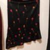 Falda negra con flores Polizón woman S