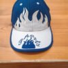 👇 🧢 Gorra vintage estilo Y2K con llamas 🔥 azul y beige