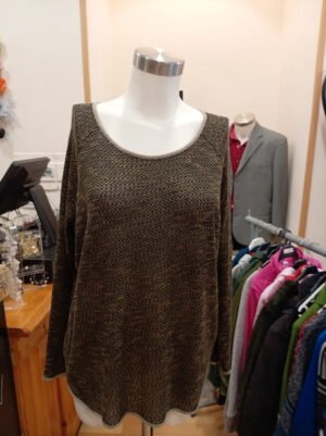 Jersey de punto marrón