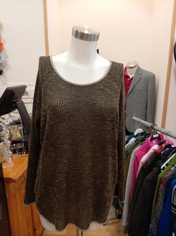 Jersey de punto marrón