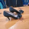 Tacones negros Alex Silva talla 36– elegantes con lazo