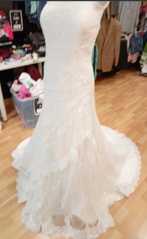 481ed99f-c40e-44ae-adf7-2fa1bc8028e7.jpeg Vestido de novia sirena LA Sposa encaje y pedrería – talla 46 – impecable