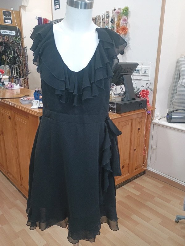 Vestido negro elegante Lipsy London – talla 42 – fiesta