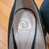 Tacones negros Alex Silva talla 36– elegantes con lazo
