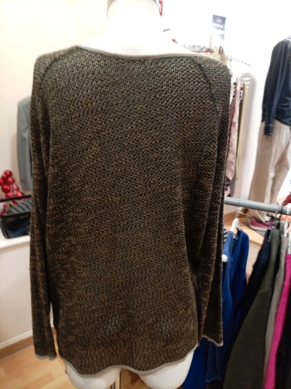 Jersey de punto marrón