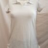 camiseta polo blanca básica manga corta talla M