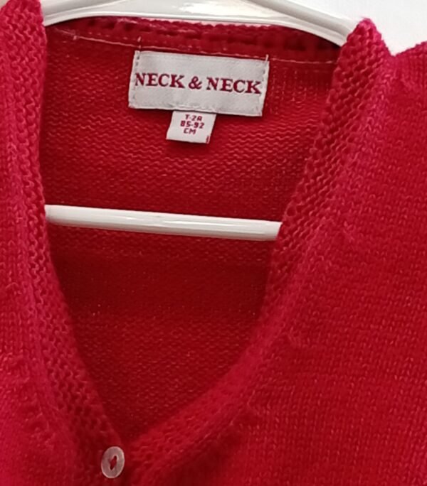 bolero rojo punto niña Neck & Neck talla 12-18 meses