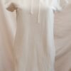 Vestido sudadera blanco con capucha – cómodo y versátil (Talla 42)