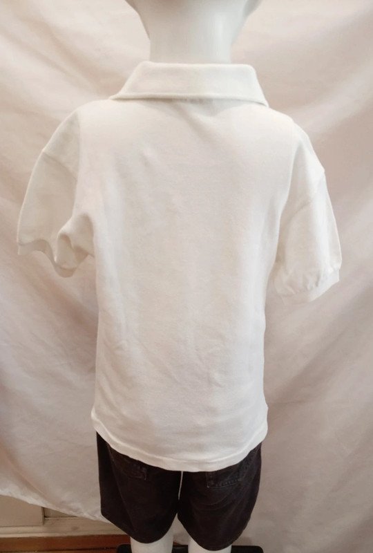 Conjunto niño Lacoste polo blanco + bermuda vaquera zara boys talla 8 años