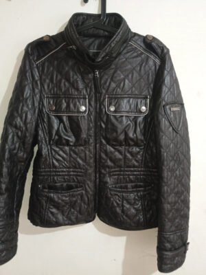 Chaqueta negra acolchada estilo biker D/Z Donjaz – Diario de la Moda