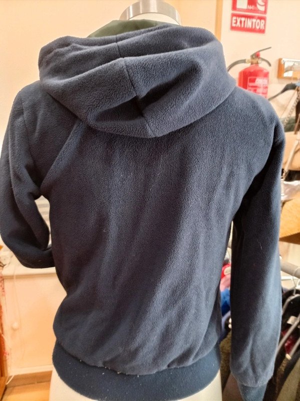 Chaqueta Nukutavate reversible niño/a 2 en 1 – Verde / Polar azul – Talla 12 (152 cm)