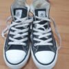 Zapatillas altas Victoria negras tipo Converse – talla 35