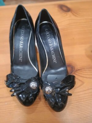 Zapatos de tacón negros elegantes Luciano Barachini – talla 37
