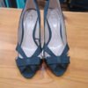Tacones negros Alex Silva talla 36– elegantes con lazo