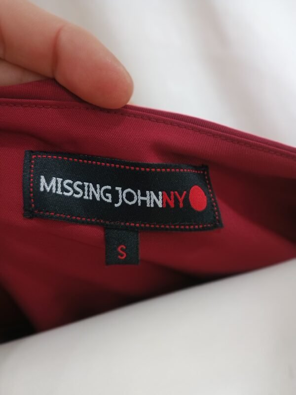 Vestido Granate con Volante Talla S – Estilo Elegante