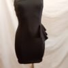 Vestido negro asimétrico S – elegante y ajustado, efecto sexy