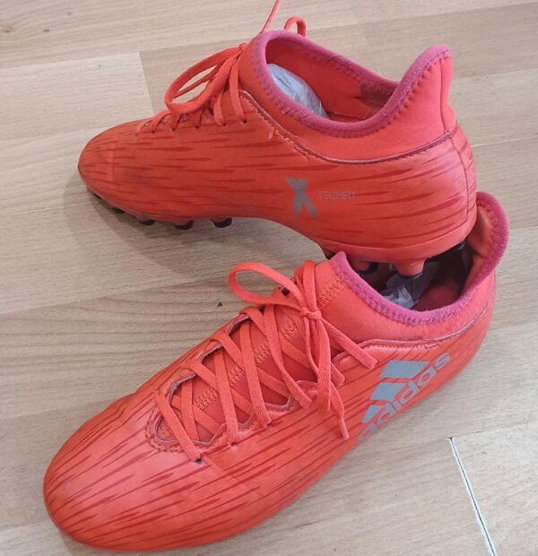 Botas de fútbol Adidas X Techfit naranja – Talla 38⅔ – Césped artificial