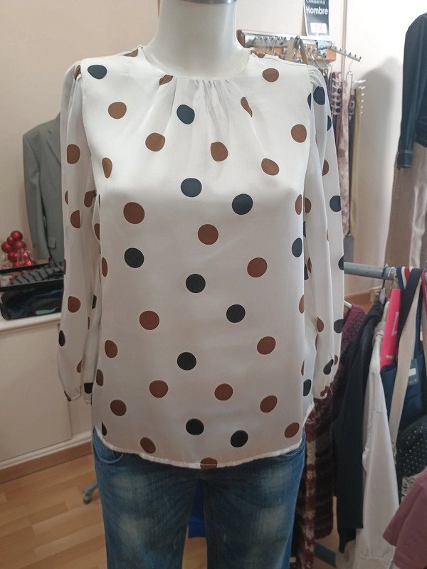 Blusa de lunares mujer Sfera Casual | Talla M