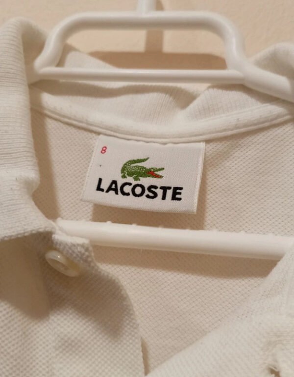 Conjunto niño Lacoste polo blanco + bermuda vaquera zara boys talla 8 años
