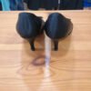 Tacones negros Alex Silva talla 36– elegantes con lazo