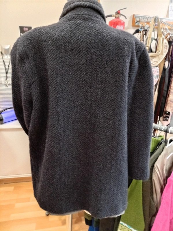 Abrigo gris oscuro de lana Columbia 50