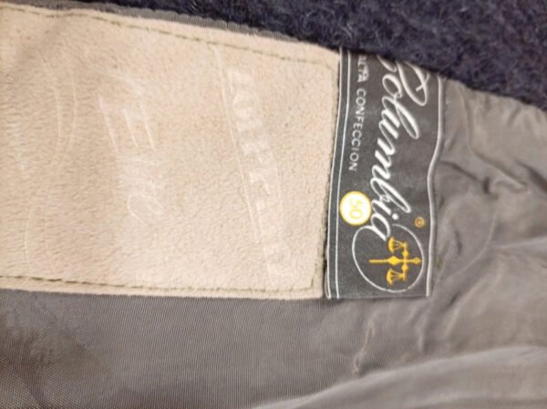 Abrigo gris oscuro de lana Columbia 50