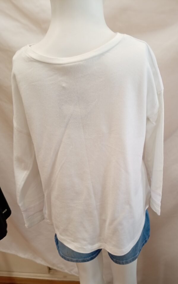 short vaquero Mayoral + camiseta blanca estampada niña 7-8 años