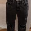 Jeans negros rotos – Talla 31 (USA) / 40 (EUR) – Pull&Bear