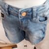 short vaquero Mayoral + camiseta blanca estampada niña 7-8 años