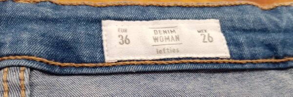 vaqueros Lefties talla 36 skinny denim azul claro