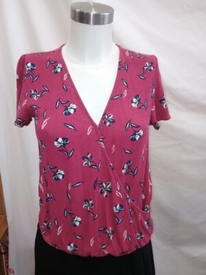 blusa floral rosa springfield talla S