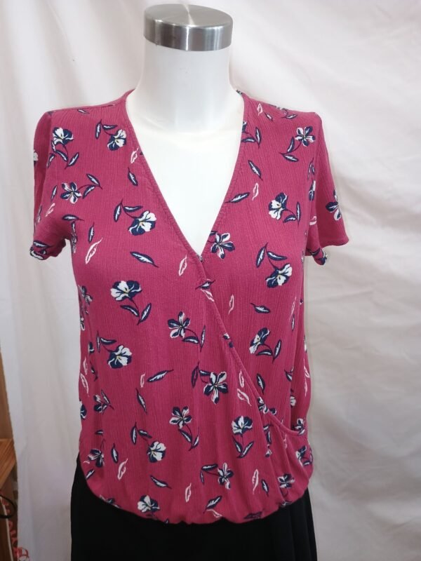 blusa floral rosa springfield talla S