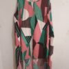 Vestido multicolor con estampado geométrico – talla XL
