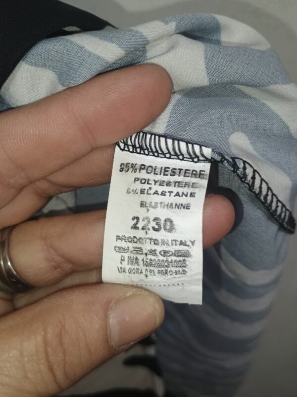 vestido camisero estampado cebra blanco negro con cinturón tejido ligero talla m/l buen estado