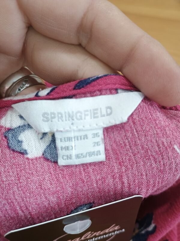 blusa floral rosa springfield talla S
