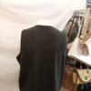 chaleco lana merino gris oscuro vintage talla L