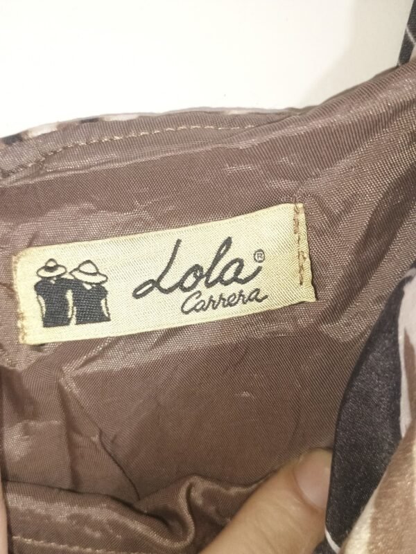 vestido lola carrera talla 44 algodón y seda estampado retro muy cómodo y ligero buen estado