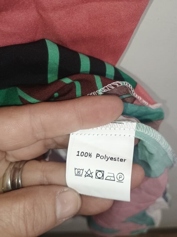 Vestido multicolor con estampado geométrico – talla XL