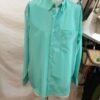 camisa vintage verde menta fluida talla L